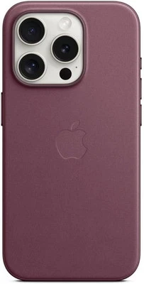 Genuine / Official Apple iPhone 15 Pro FineWoven Case / Cover - Mulberry (Red) - Image 1 of 4
