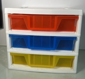 LEGO IRIS 3 Cassetti Stoccaggio 2 VASSOI ASSORTIMENTO Torre Pattumiera Organizzatore Contenitore Minifig - Foto 1 di 6