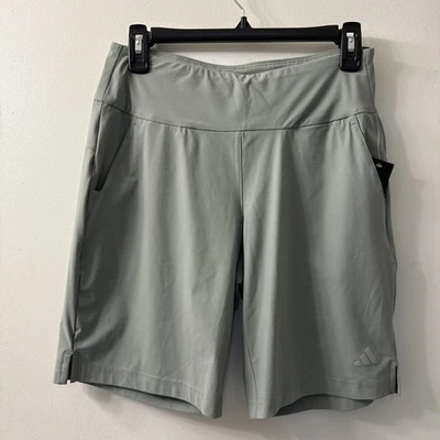 Bermuda Adidas Feminina Curta Ultimate Stretch ADVW0084 Verde Prata Tamanho P (Nova Com Etiqueta) - Imagem 1 de 4