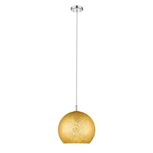 Z-Lite Nimbus 1 Light Pendant, Chrome/Gold - 914-12CH - Picture 1 of 1