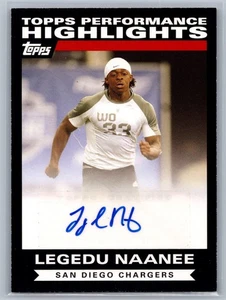 Legedu Naanee 2007 Topps Performance Highlights Autograph #THA-LN - Picture 1 of 2