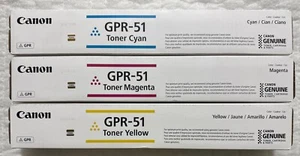 Canon GPR-51 Color Toner Cartridge Set For imageRUNNER C250 C255 C350 C355 OEM - Picture 1 of 19