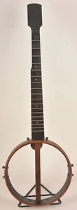 19th c Open Back 5-String Banjo boat heel and Walnut neck - Picture 1 of 8