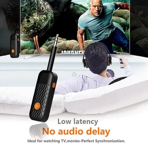 5.2 Bluetooth Audio Transmitter Tv Computer Portable Driverless Adapter N7I4 - Picture 1 of 12