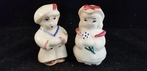 vintage French boy & girl Salt & Pepper - Picture 1 of 5
