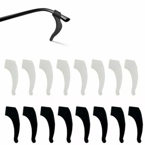 Anti Slip Glasses Ear Hooks Tip Eyeglasses Grip Temple Holder Silicone 8Pairs - Picture 1 of 13