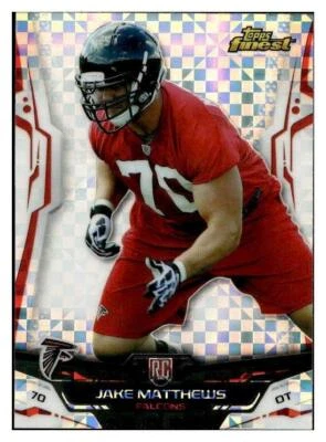 2014 Finest #136 Jake Matthews Xfractors Rookie RC - Image 1 of 2