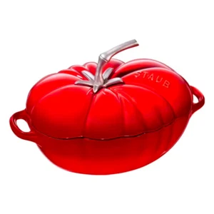 Staub Enamelled Cast Iron Tomato Cocotte 25cm / 2.9L - Red - Picture 1 of 8