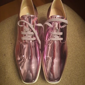 STELLA MCCARTNEY Elyse mirrored faux leather platform sneakers - MISMATCH SIZE - Picture 1 of 10