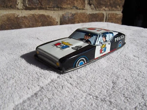 Vintage Tin Friction PD Police Department #7237 Squad Car Japan 1970's - Picture 1 of 7