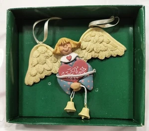 Kurt Adler Collectible Boxed Christmas Angel Vintage Ornament Joy to the World - Picture 1 of 15