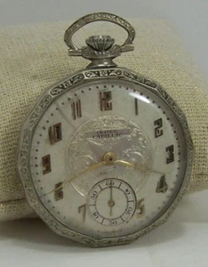 Vintage Chateau Cadillac Manual Wind Pocket Watch for Parts/Repair/Restore - Picture 1 of 15