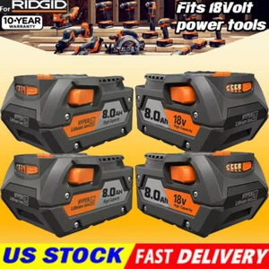 Battery / Charger For Ridgid 18V Lithium R840085 Battery Pack R840087 R840086 US - Picture 1 of 32