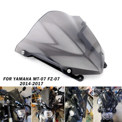 Parabrisas Para YAMAHA MT 07 FZ07 2014-2017 16 Pare-brise MT-07 FZ-07 Foto 1 de 4