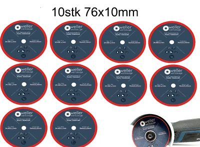 WELLERWERKZEUGE 10x Trennscheiben Ø 76mm passend für Makita DMC300 18V