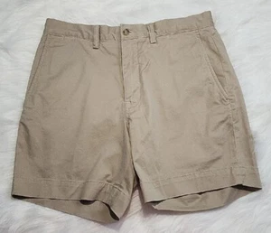 Polo Golf Ralph Lauren Shorts Mens 30 Flat Front Logo Pockets Cotton Twill Tan - Picture 1 of 6