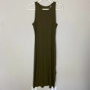 Everlane 90s Midi Dress Beech Green Womens Small - Picture 1 of 9