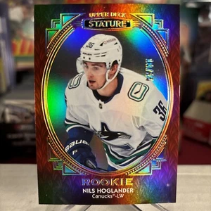 2020-21 Upper Deck Stature Nils Hoglander RARE Red Variation RC SSP /25 ⭐️ MINT - Picture 1 of 2