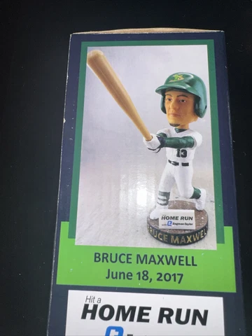 2017 BELOIT SNAPPERS BRUCE MAXWELL SGA BOBBLEHEAD A'S ATHLETICS ~ NIB Cover
