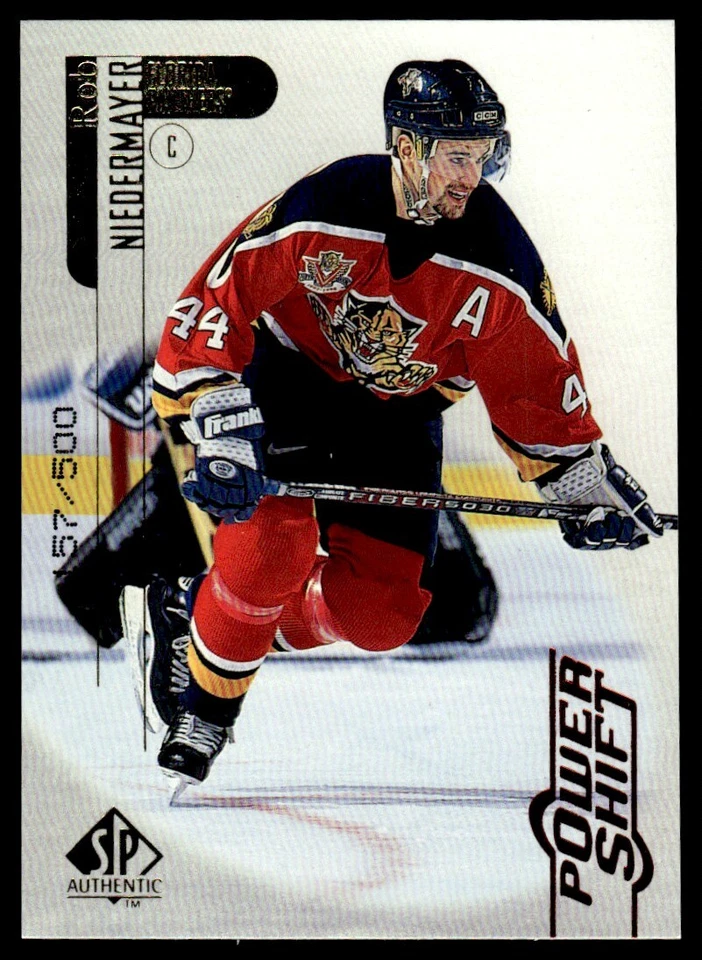 1998-99 SP AUTHENTIC POWER SHIFT Rob Niedermayer /500 Florida Panthers #36 - Image 1 of 2
