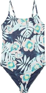 Roxy 277921 Girls Hawaii Story One-Piece Swimsuit Big Kids Mood Indigo Ventura 7 - Picture 1 of 1