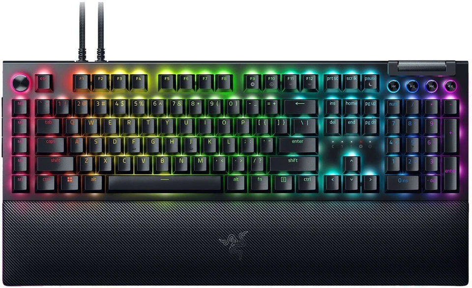 Razer BlackWidow V4 Pro Mechanical Gaming Keyboard - US English, Green Switches