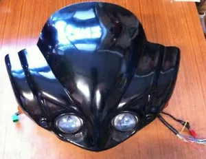 Streetfighter Maske Lampenmaske + Scheinwerfer, Blinker, digital Tacho + Halter - Bild 1 von 8