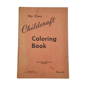 Vintage Childcraft My Own Coloring Book 1954 Nursery Rhyme Book - Picture 1 of 10