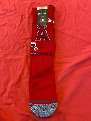 LOS ANGELES ANGELS OFFICIAL STANCE CASUAL SOCKS MEN'S SIZE LARGE SHOE SIZE 9-13 Cover