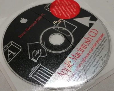 Vintage 1995 Apple Power Macintosh 5200/75 Version 1.0 Software Install CD - Image 1 of 3