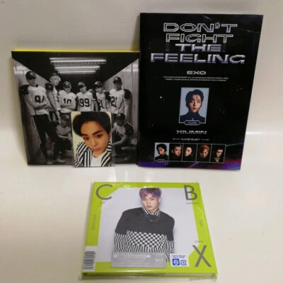 CD EXO Korea Japan Album XIUMIN set Love me right Don't Fight The Feeling CBX - Image 1 of 4