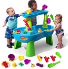 Mesa sensorial con lluvia y accesorios, juego agua/arena niños 1.5+ años