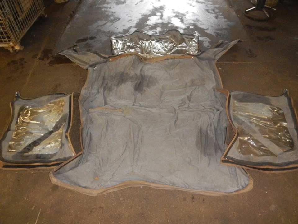 Jeep Wrangler TJ 97-06 Pavement Ends Soft Top Fabric Tan Clear Windows - Imagem 1 de 4