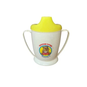 Tommee Tippee Taza Sippy Amarilla y Blanca Playskool Baby, Inc. 1987-1989 De Colección - Imagen 1 de 12