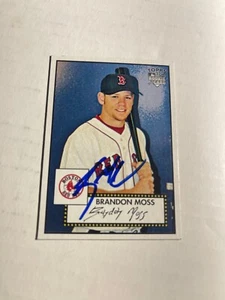 Boston Red Sox BRANDON MOSS Signed Card - Picture 1 of 1