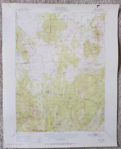 Bray California 1950 USGS 15 Minute Topographic Map 1:62500 Shasta NF Topo - Picture 1 of 3