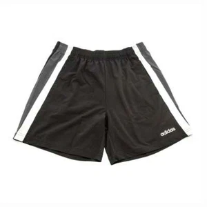 Pantalones cortos de entrenamiento clásicos Adidas para hombre negros ClimaLite nuevos con etiquetas - Imagen 1 de 5
