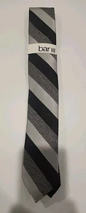 Bar III SILVER Men's Hall Stripe Tie, US One Size - Picture 1 of 4