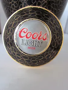 COORS LOGO CERVEZA LIGERA adulto 190 LB cloisonne negro ónix bronce urna - Imagen 1 de 5