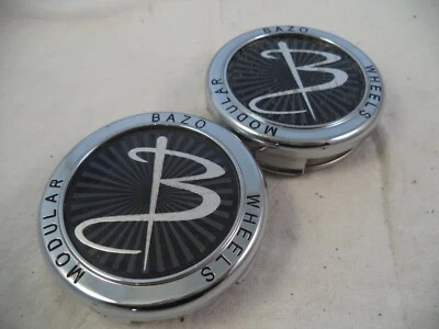 Tapas centrales de rueda personalizadas cromadas Bazo Wheels (2 tapas) # BAZO-2&3 (MULTI) Foto 1 de 4