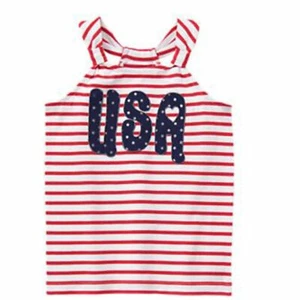 Gymboree USA Tank NWT Red White & Cute Size 12 Fourth of July 4th - Picture 1 of 1