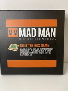 4-Spieler Shut The Box Würfelspiel Holz Familie Party Veranda Pub Bar Brettspiel - Bild 1 von 3