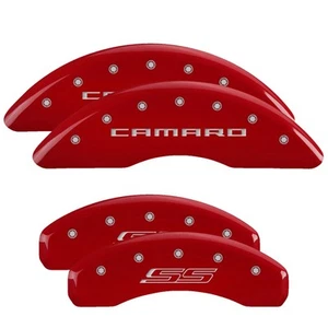 MGP Caliper Covers Red, Silver Camaro / SS (Gen 5) for 2016-2019 Chevrolet - Picture 1 of 4