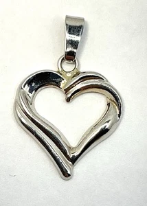 CIONDOLO CUORE MODERNO PLATINO 950 (J1317) - Foto 1 di 6