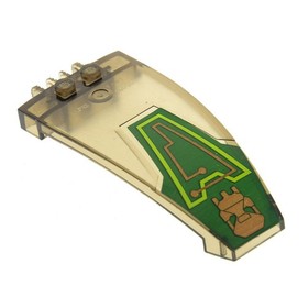 1 x Lego Cockpit 8x4x2 Transparent Brown Exo Force UFO Mars Space Star Wars 3053