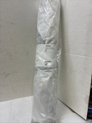 Brand New IKEA VUKU Wardrobe, Closet white, 29⅛×20⅛×58⅝", clothes rail included - Image 1 of 2