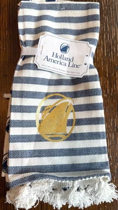 Holland America Line 2 Pack Kitchen Towels Boat Ship Cruise 100% Cotton - NEW - Picture 1 of 3