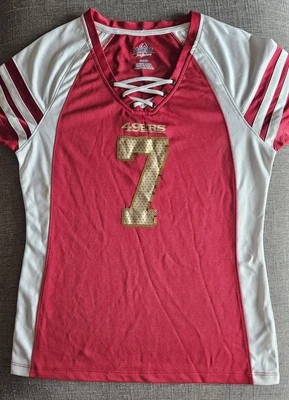 Футболка женская San Francisco 49ers Colin Kaepernick красная размер средний блестки - Изображение 1 из 4