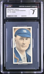 JACK HOBBS 1935 ARDATH CRICKET, TENNIS, & GOLF CELEBRITIES #18 CGC 7 NM - Picture 1 of 2