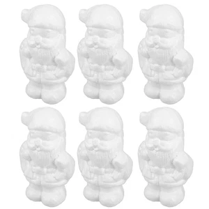 6 Pcs Santa Claus Foam Toys Man Doll Shaped Elders Decors Christmas Tree - Picture 1 of 12